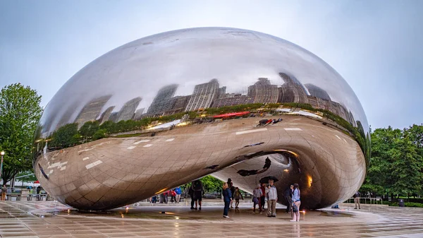Famous Cloud Gate Chicago Chicago Illinois June 2019 — Stock Photo, Image