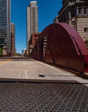 Chicago Nehri üzerindeki köprüler - Chicago, ABD - 11 Haziran 2019