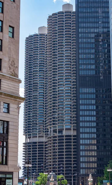 Εκπληκτική αρχιτεκτονική στο Σικάγο-Σικάγο, ΗΠΑ-11 Ιουνίου, 2019 — Φωτογραφία Αρχείου