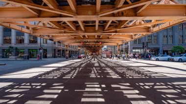 Chicago metro caddeleri üzerinde - Chicago, Abd - 11 Haziran 2019