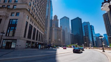Chicago river ofis binaları - Chicago, ABD - 11 Haziran 2019