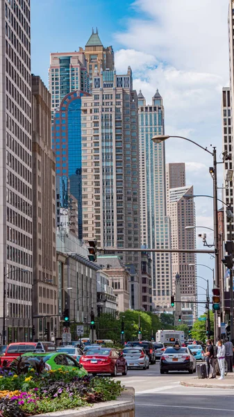 Arkitekturen i Chicago-Chicago, USA-11 juni, 2019 — Stockfoto