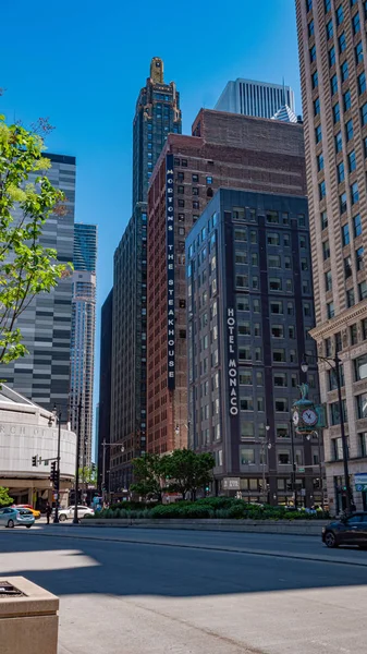 Arquitectura en Chicago River - CHICAGO, Estados Unidos - 11 de junio de 2019 —  Fotos de Stock