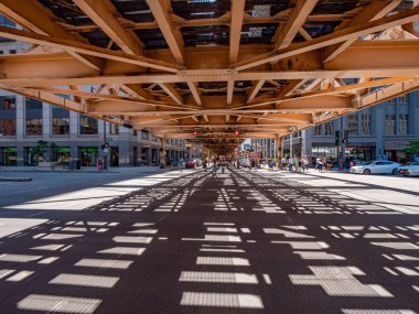 Chicago metro caddeleri üzerinde - Chicago, Abd - 11 Haziran 2019
