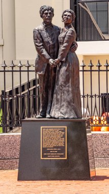 St Louis Dred ve Harriet Scott anıt - Saint Louis. Abd - 19 Haziran 2019