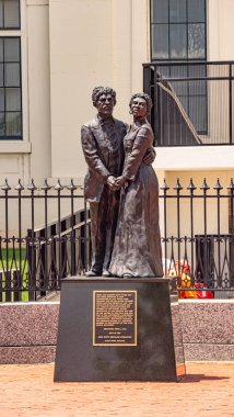 St Louis Dred ve Harriet Scott anıt - Saint Louis. Abd - 19 Haziran 2019
