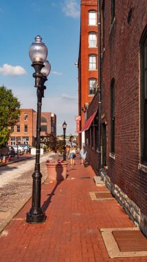Old Town St Louis Yılında Lacledes Landing - Saint Louis. Abd - 19 Haziran 2019