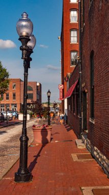Old Town St Louis Yılında Lacledes Landing - Saint Louis. Abd - 19 Haziran 2019