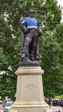 Laclede anıtı - St. Louis'in kurucusu - Saint Louis. Abd - 19 Haziran 2019