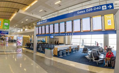 Gates at Dallas Dwf Airport Terminali - Dallas, Abd - 20 Haziran 2019
