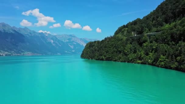 La increíble naturaleza de Suiza en los Alpes — Vídeo de stock