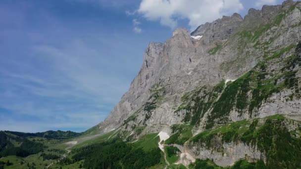 Повітряний Вид Над Швейцарськими Альпами Прекрасна Швейцарія Зверху — стокове відео