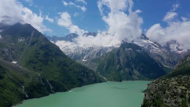 Переліт Через Швейцарський Ландшафт Швейцарія — стокове відео