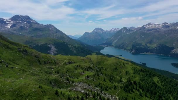 Natureza Maravilhosa Suíça Alpes Suíços Cima — Vídeo de Stock