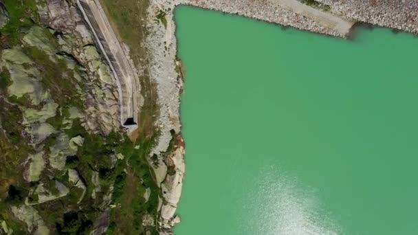 Vlucht Het Zwitserse Landschap Zwitserland Van Bovenaf — Stockvideo