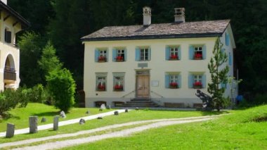 Nietzsche 'nin Sils Maria' daki evi - İsviçre Alpleri, İsviçre - 20 Temmuz 2019