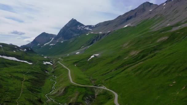 Prachtige Natuur Van Zwitserland Zwitserse Alpen Van Boven — Stockvideo