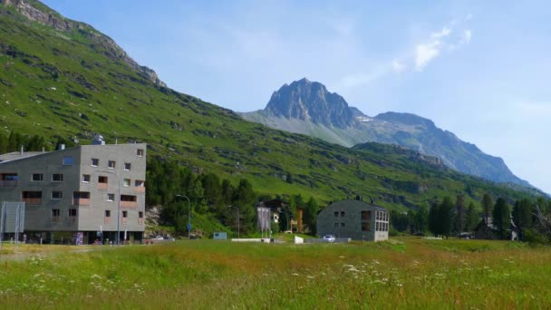 Aldeia Maloja Suíça Alps Suíça Suíça Julho 2019 — Vídeo de Stock