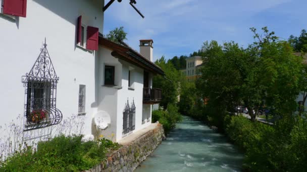 Gyönyörű Falu Sils Maria Engadin Svájc Alpok Svájc Svájc Július — Stock videók