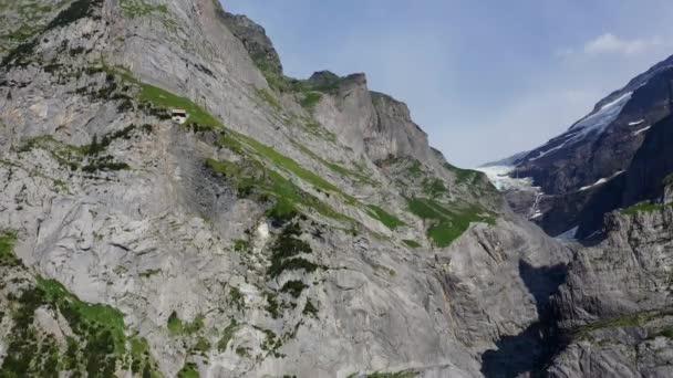 Vuelo Sobre Paisaje Suizo Suiza Desde Arriba — Vídeos de Stock