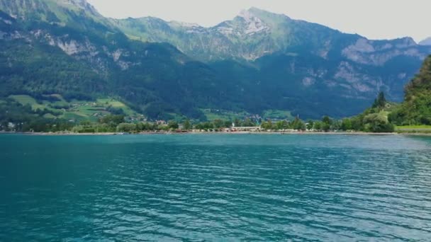 Vol Dessus Paysage Suisse Suisse Haut — Video