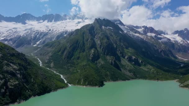 Vista Aérea Sobre Alpes Suíços Bela Suíça Cima — Vídeo de Stock