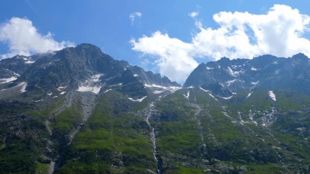 Belas Montanhas Nos Alpes Suíços Maravilhosa Suíça — Vídeo de Stock