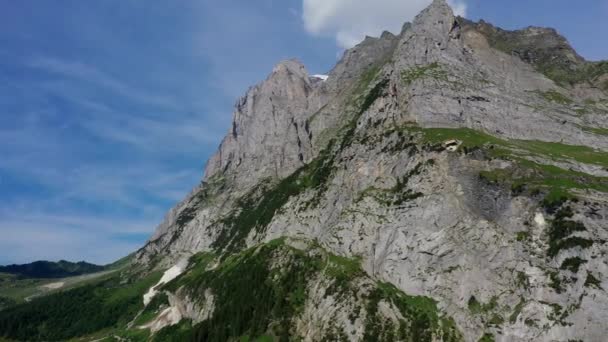 Grindelwald Gletsjer Zwitserse Alpen Zwitserland Van Boven — Stockvideo