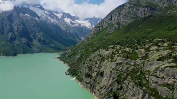 Flight Swiss Landscape Switzerland — Stock Video