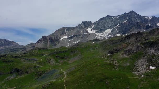 Vista Aérea Los Alpes Suizos Suiza Desde Arriba — Vídeo de stock