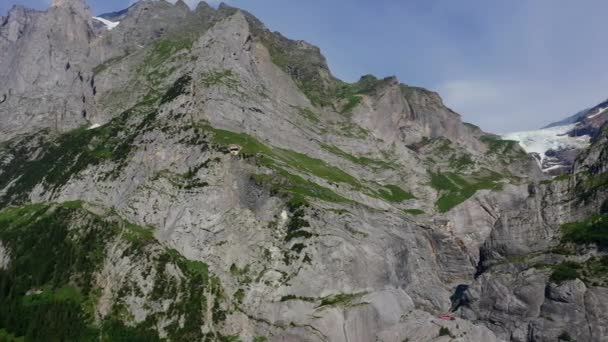 Wunderbare Natur Der Schweiz Die Schweizer Alpen Von Oben — Stockvideo
