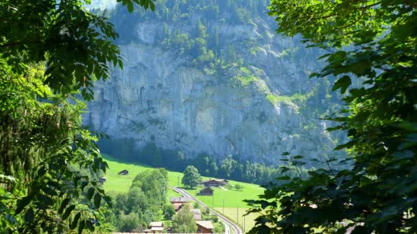 Tampilan Picturesque Pegunungan Alpen Swiss Alps Switzerland Switzerland July 2019 — Stok Video