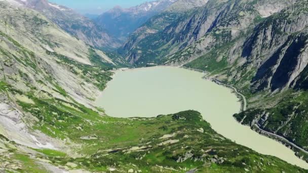 瑞士阿尔卑斯山 飞越瑞士的风景 — 图库视频影像