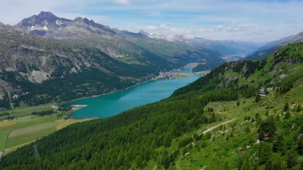 Sviçre Üzerinden Uçuyor Sviçre Üzerinden — Stok video
