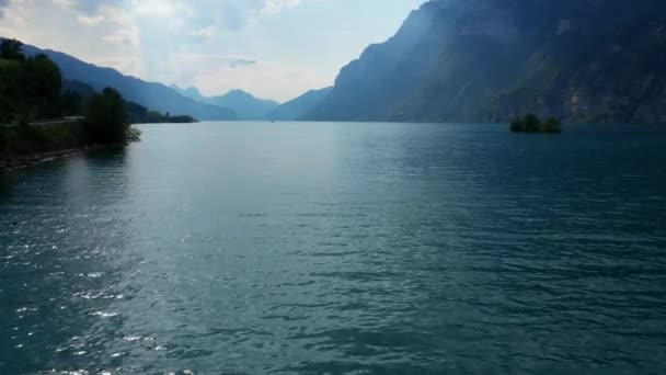 Wspaniały Charakter Szwajcarii Alpy Szwajcarskie Góry — Wideo stockowe