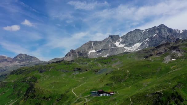 Ελβετικές Άλπεις Εναέρια Άποψη Ελβετία Από Ψηλά — Αρχείο Βίντεο
