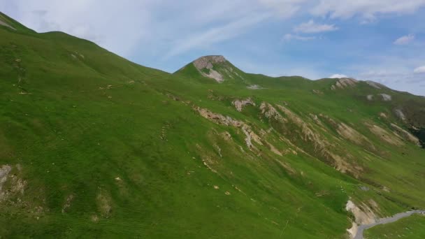 Flygfoto Över Schweiziska Alperna Vackert Schweiz Ovanifrån — Stockvideo