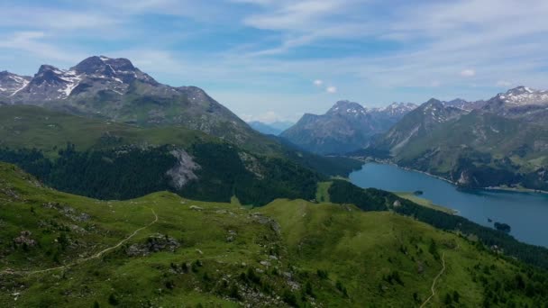 Naturaleza Admirable Suiza Los Alpes Suizos Arriba — Vídeo de stock