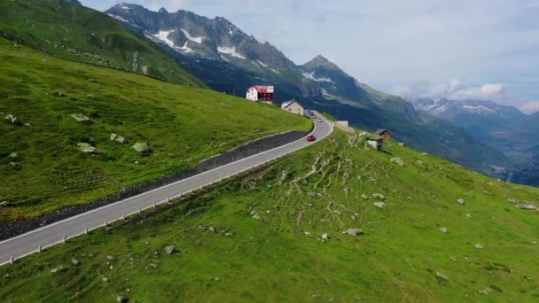 スイスの素晴らしい自然 スイスアルプスの上から — ストック動画