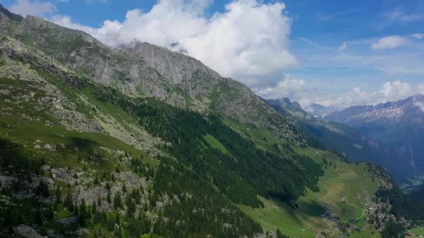 Volo Sopra Paesaggio Svizzero Svizzera Dall Alto — Video Stock