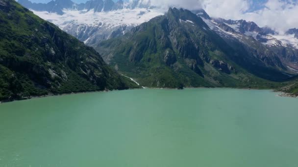 Alpy Szwajcarskie Lot Nad Szwajcarskim Krajobrazem — Wideo stockowe