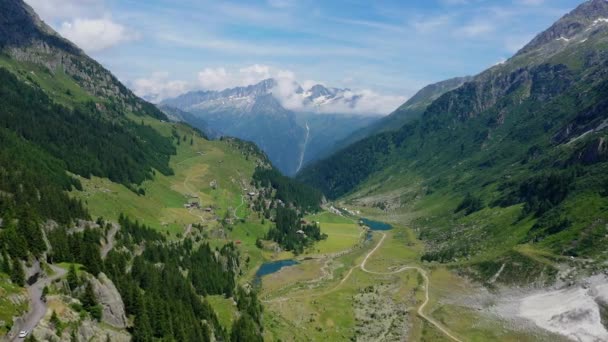 スイスアルプスの空の景色 スイス — ストック動画