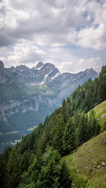 Дивовижний Краєвид Природа Швейцарських Альп Альпштейні Швейцарія — стокове фото