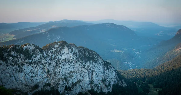 Горы Региона Кре Ван Швейцарских Альпах Фотографии Путешествий — стоковое фото