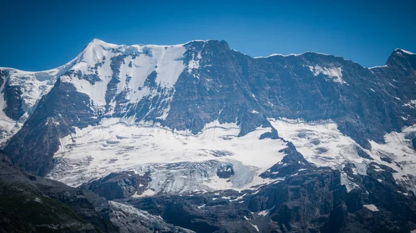 Εντυπωσιακά Βουνά Και Παγετώνες Στις Ελβετικές Άλπεις Ταξιδιωτική Φωτογραφία — Φωτογραφία Αρχείου