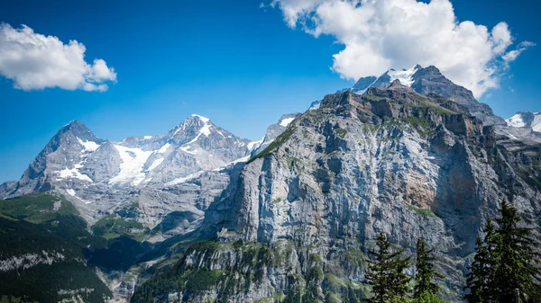 Впечатляющие Горы Ледники Швейцарских Альпах Фотографии Путешествий — стоковое фото
