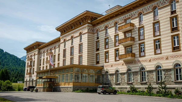 Maloja Palace Hotel Engadin Swiss Alps Switzerland July 2019 — Stock Photo, Image