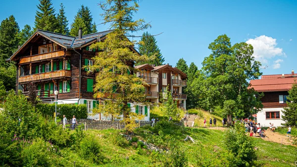 Village Murren Swiss Alps Swiss Alps Switzerland July 2019 — Stock Photo, Image