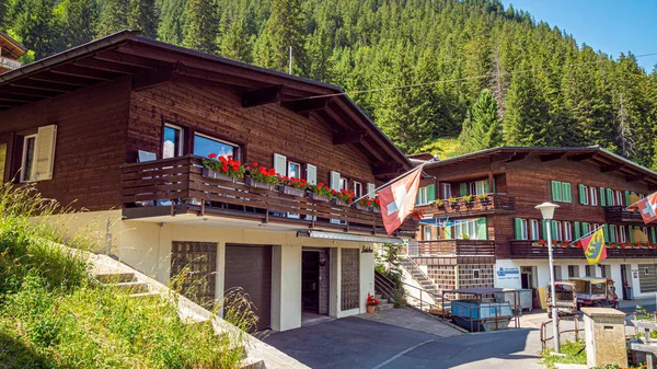 Typical Inn Swiss Alps Swiss Alps Switzerland July 2019 — Stock Photo, Image