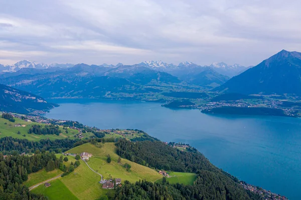 Úžasné Švýcarsko Shora Hory Švýcarských Alp — Stock fotografie